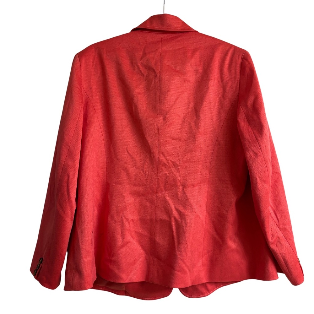 Jones New York Woman Coral Stretch Blazer Jacket 14W -DISCOUNTED DUE TO MARKING - Picture 4 of 7